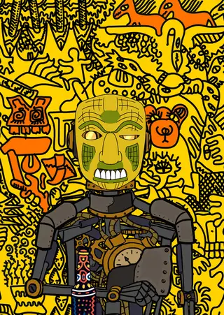 Ghostface Killah — Hashmask #894, Doodle Background