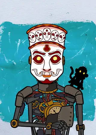 Asura — Hashmask #914, Mundamala Mask Subtype