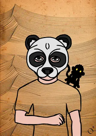 Cristiano Ronaldo — Hashmask #1144, Panda 1 Mask Subtype