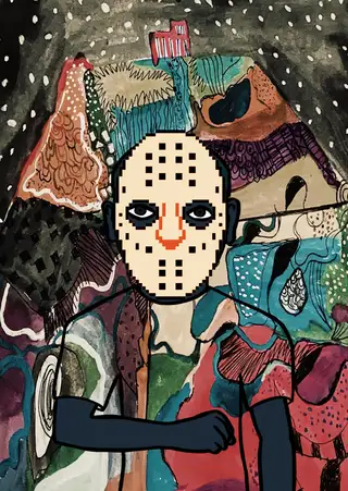 cousin — Hashmask #1176, Jason Mask Subtype