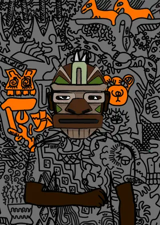 Ravenclaw — Hashmask #1201, Fire Mask Subtype