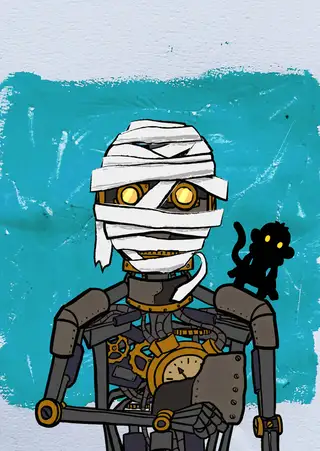 The Last Great Pharaoh — Hashmask #1498, Mummy Mask Subtype