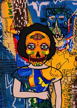 Fate — Hashmask #1558, Rosa Mask Subtype