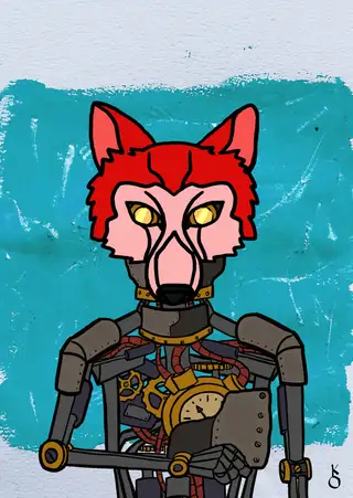 Wolf of Wall Street — Hashmask #1665, Wolf Mask Subtype