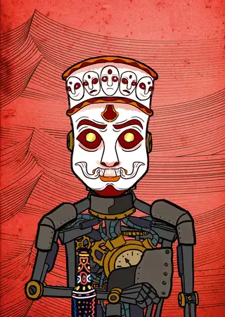 Art3mis — Hashmask #1773, Mundamala Mask Subtype