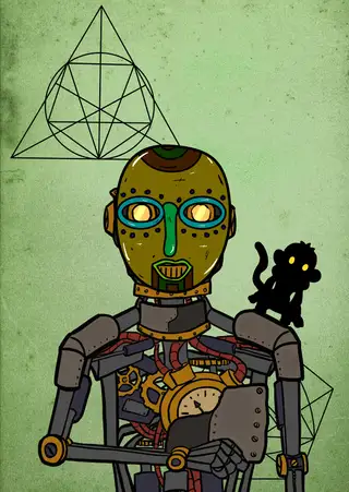 Apes Against the Machine — Hashmask #2015, Oorun Mask Subtype