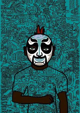 Hero — Hashmask #2028, Ghost Mask Subtype