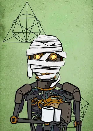 The Mummy — Hashmask #2057, Mummy Mask Subtype