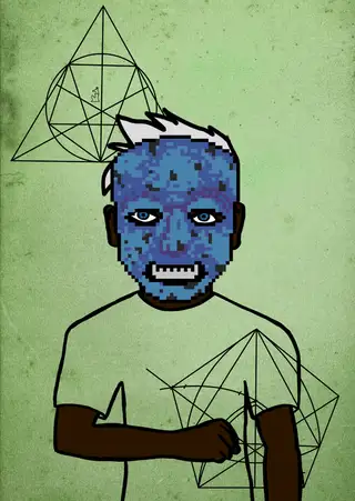 Beauty — Hashmask #2097, Frankenstein Mask Subtype