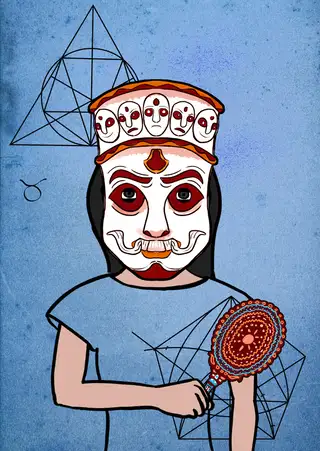 Time — Hashmask #2099, Dark Eye Color