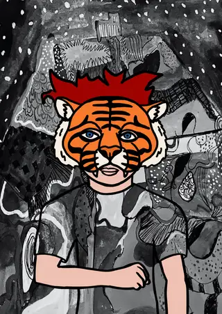Jesse Powell — Hashmask #7483, Tiger 2 Mask Subtype