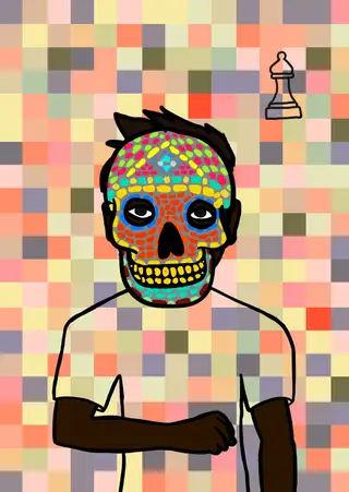 Bishops Gambit — Hashmask #2346, Mosaic Mask Subtype