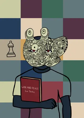 The Chess Player — Hashmask #2369, Chess Set