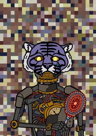 Adams — Hashmask #2624, Tiger 2 Mask Subtype