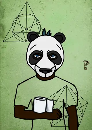 Hashman — Hashmask #3106, Panda 2 Mask Subtype