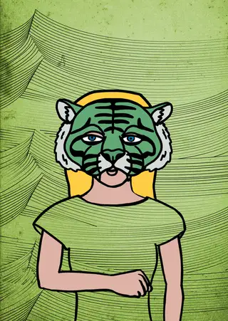 tom cruise — Hashmask #3187, Tiger 2 Mask Subtype