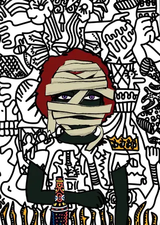 Kirby — Hashmask #3269, Mummy Mask Subtype