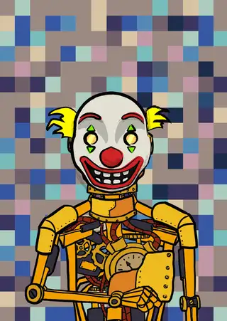 Bank for Int Settlements — Hashmask #3284, Clown 2 Mask Subtype
