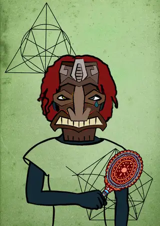 Teardrop — Hashmask #3331, Sky Mask Subtype