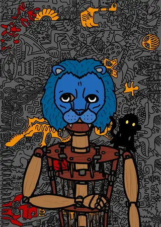 Chop — Hashmask #3488, Lion Mask Subtype