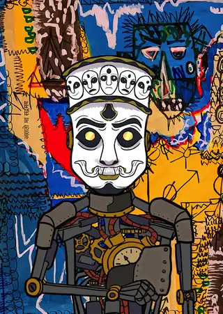 The Real — Hashmask #3550, Robot Character