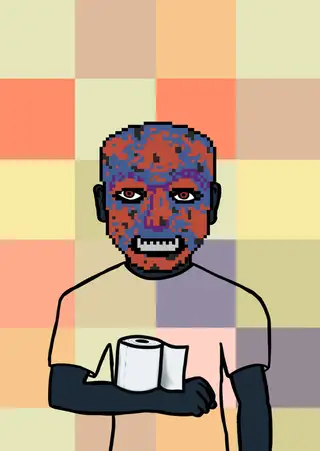Scarlett Johansson — Hashmask #3589, Pixel Mask