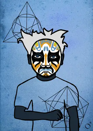Arma di Pazzia Bestia — Hashmask #3602, Warrior Mask Subtype