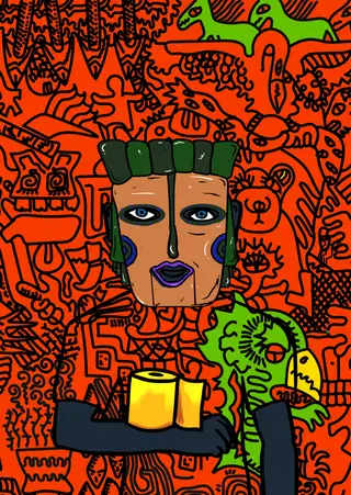 Lake Constance — Hashmask #3604, African Mask