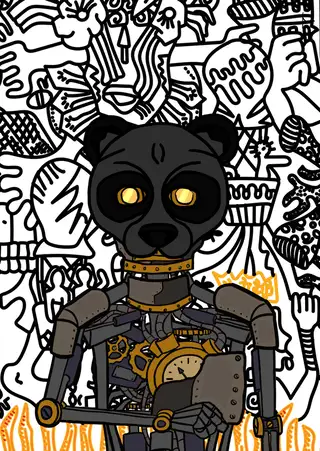 Robear — Hashmask #7629, Panda 1 Mask Subtype