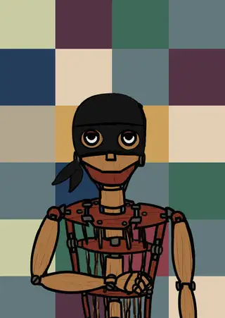 Suppoman — Hashmask #3735, Ninja Mask Subtype