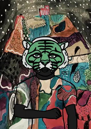Coming Forth By Day — Hashmask #3761, Tiger 2 Mask Subtype