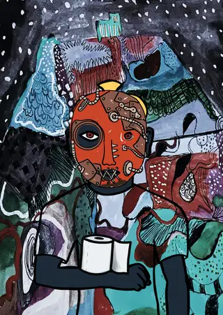 Black Panther — Hashmask #3791, Cylinder Mask Subtype