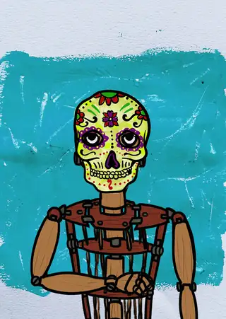 Charlotte — Hashmask #3827, Muertos Mask Subtype