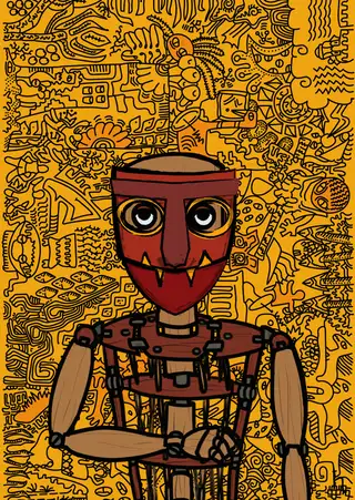 Cronus — Hashmask #6257, Metal Mask Subtype