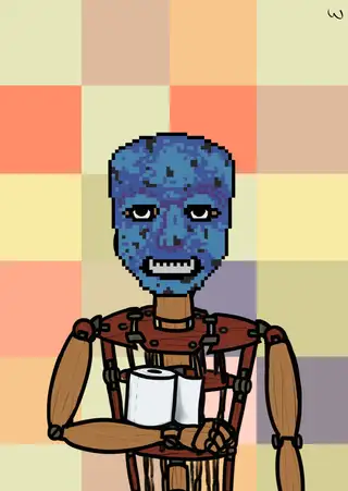 SBF — Hashmask #4135, Pixel Background