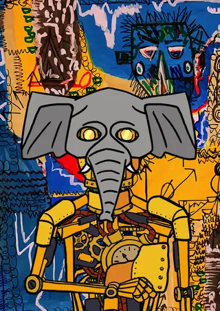 Sats — Hashmask #4200, Elephant Mask Subtype