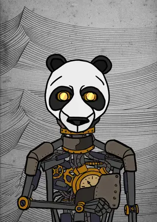 John Travolta — Hashmask #4300, Panda 2 Mask Subtype