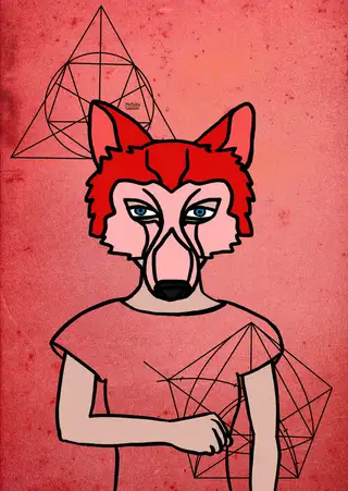Ruth Bader Ginsburg — Hashmask #4353, Wolf Mask Subtype