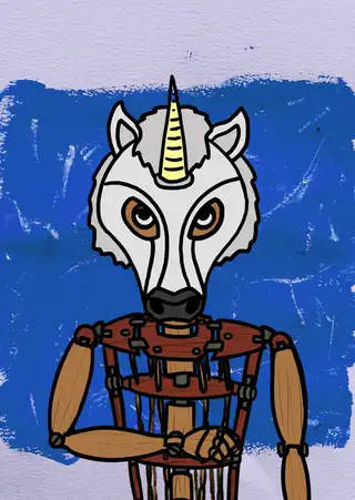 Hashmasks #4774 — Hashmask #4774, Unicorn 2 Mask Subtype