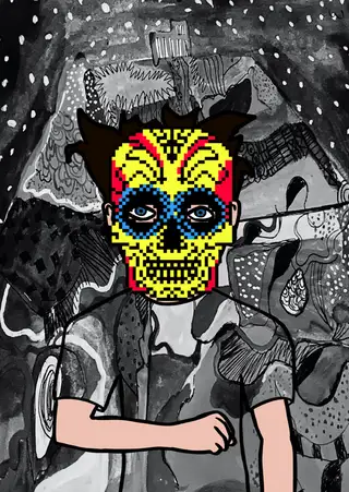 The Survivor in the Rye — Hashmask #5070, Skull Mask Subtype