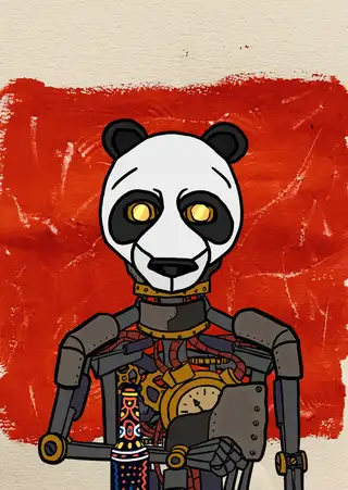 Ahab — Hashmask #5594, Panda 2 Mask Subtype