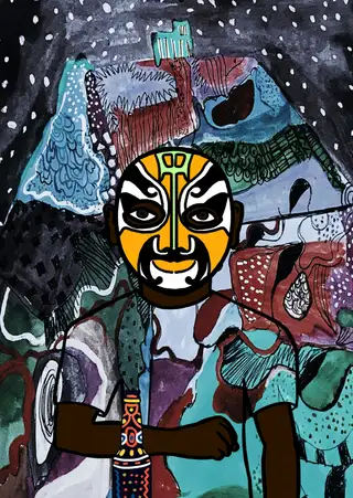 Have a Coke and a smile — Hashmask #5639, Pagoda Mask Subtype