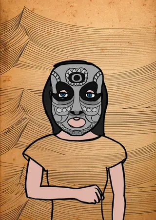 Elon Bust — Hashmask #7825, Ajna Mask Subtype