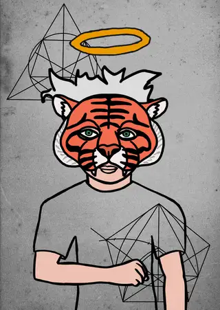 Farmer — Hashmask #5796, Tiger 1 Mask Subtype