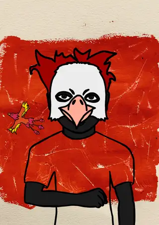 Double Phoenix — Hashmask #5815, Eagle Mask Subtype