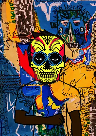 Etherium — Hashmask #5838, Skull Mask Subtype