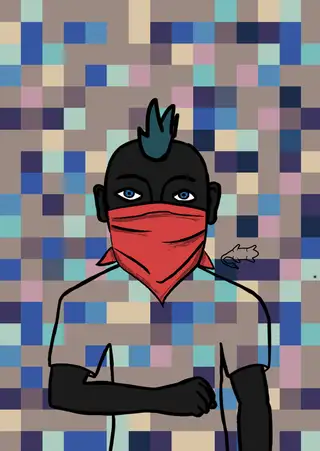 Ronaldinho — Hashmask #5980, Bandana Mask Subtype