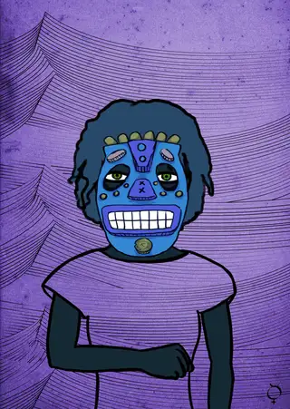 21 — Hashmask #6030, Nyati Mask Subtype