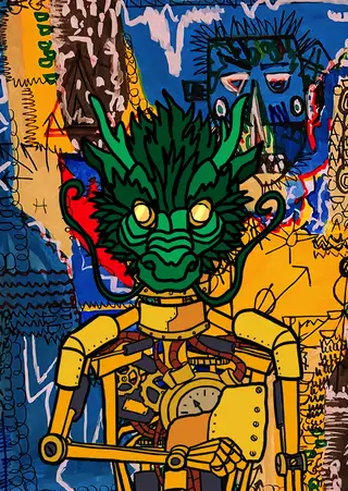Metallic — Hashmask #6042, Dragon Mask Subtype