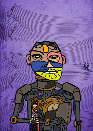 Zezima — Hashmask #7935, Waves Background